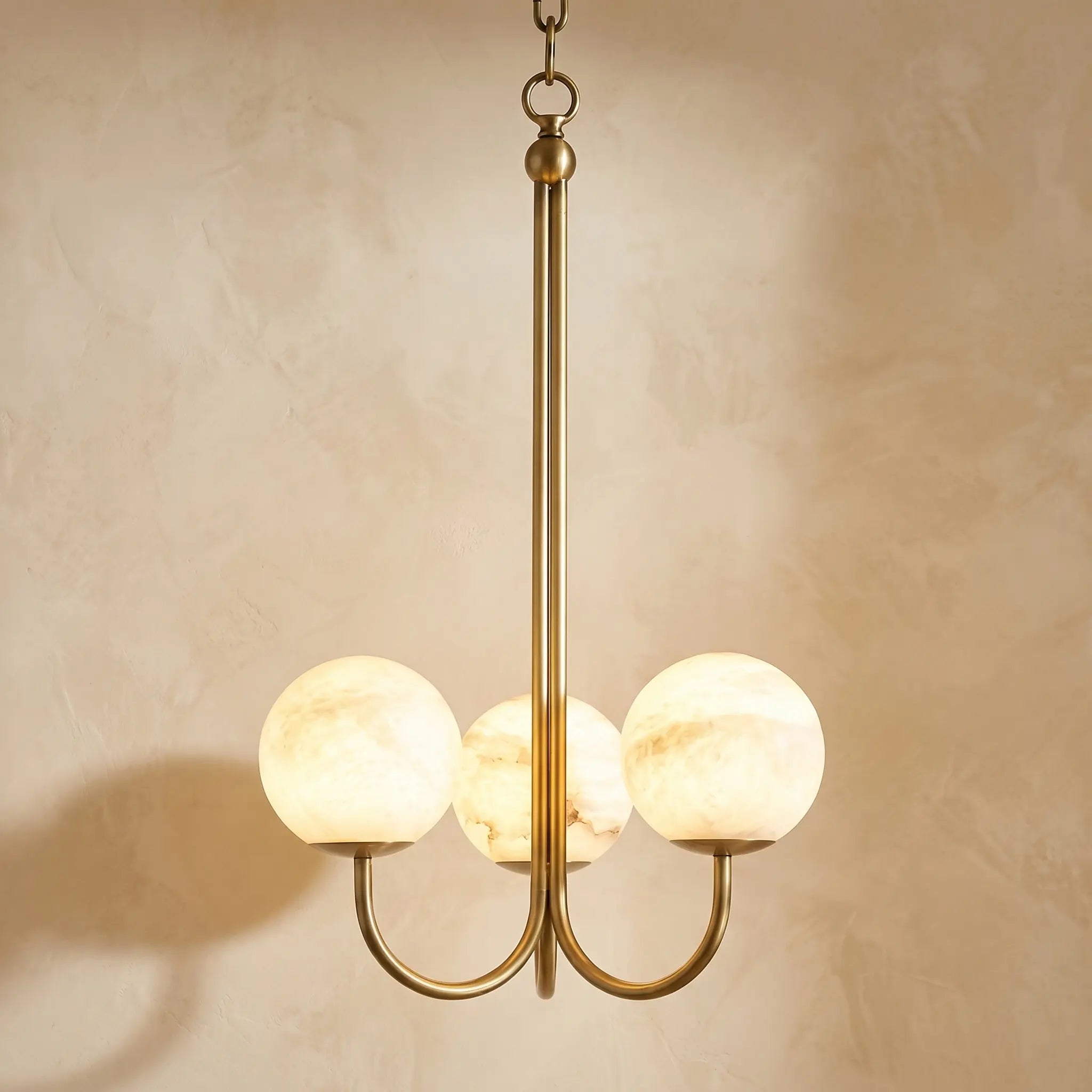 Brass Classic Alabaster Pendant Light ChandeliersLife®
