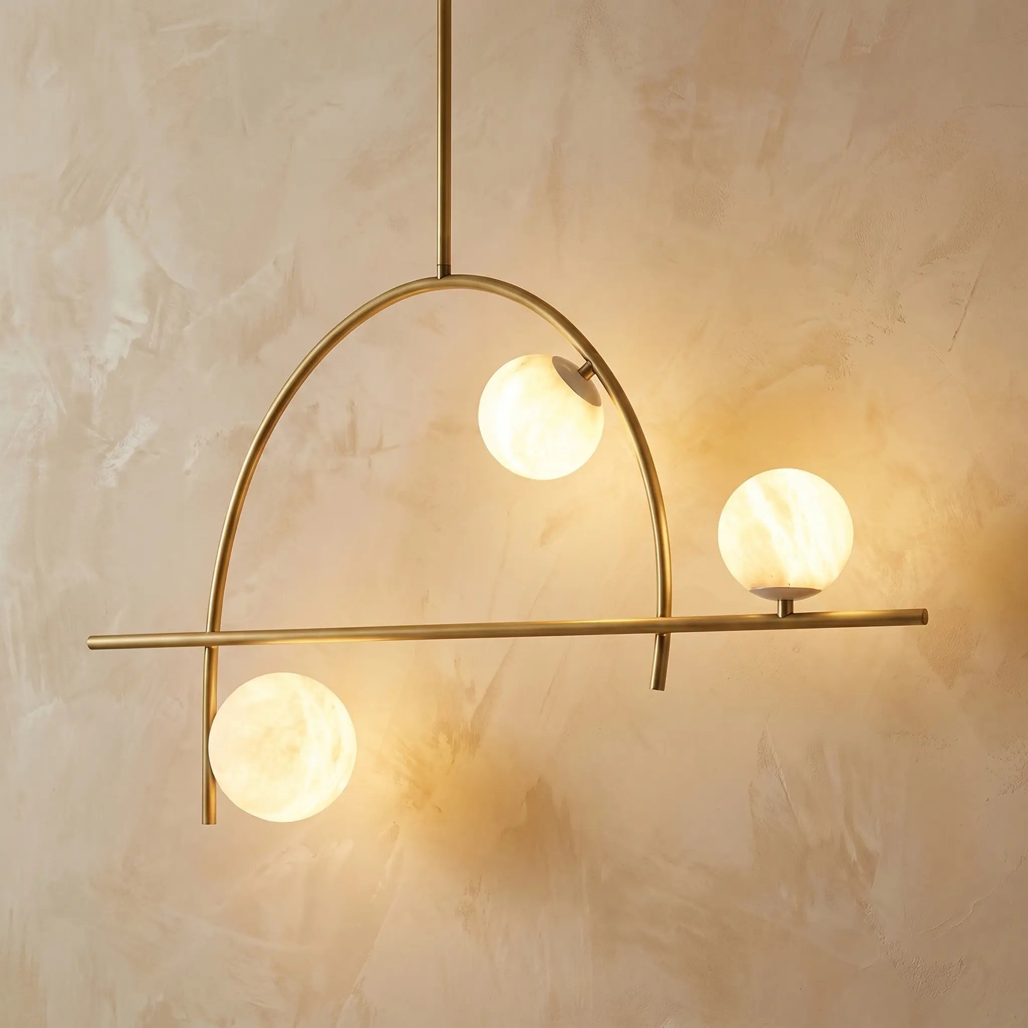 Brass Classic Alabaster Pendant Light ChandeliersLife®