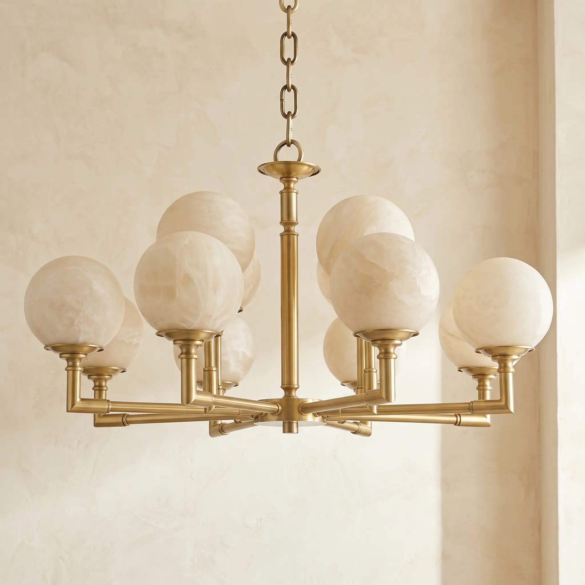 Brass Classic Alabaster Pendant Lamp ChandeliersLife®