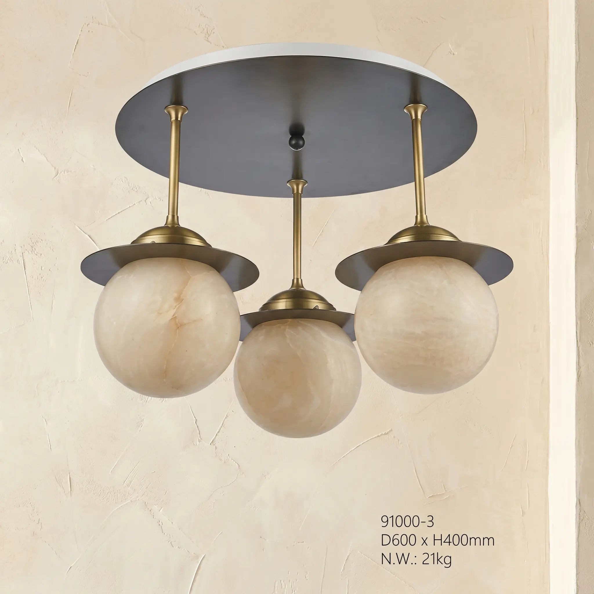 Saturn Alabaster Ceiling Fixture ChandeliersLife®