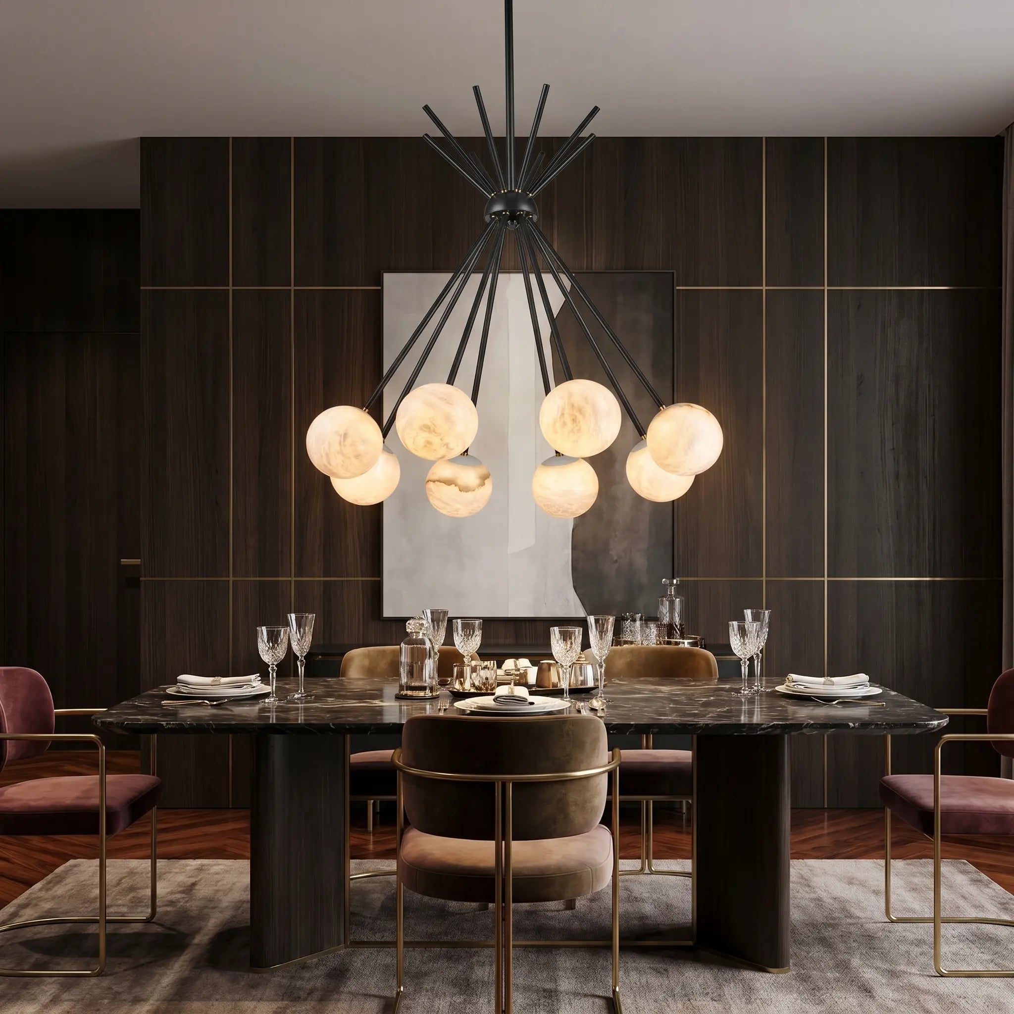 Starburst Alabaster Pendant Light ChandeliersLife®
