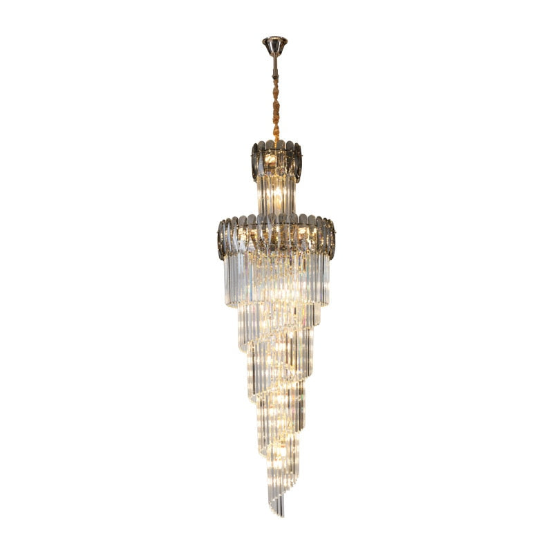 K9 Crystal Chandelier Long Staircase
