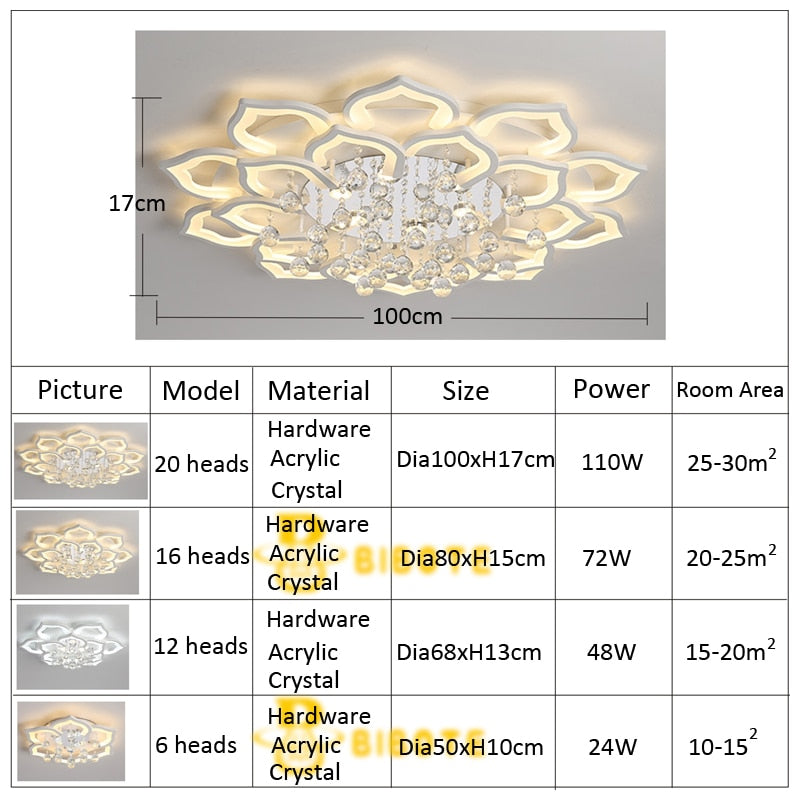 Modern Crystal Ceiling Chandelier