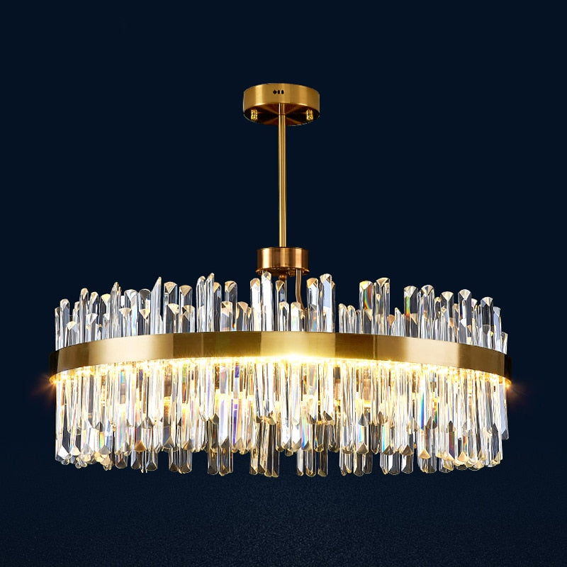 Modern Gold Luxury Crystal Chandelier