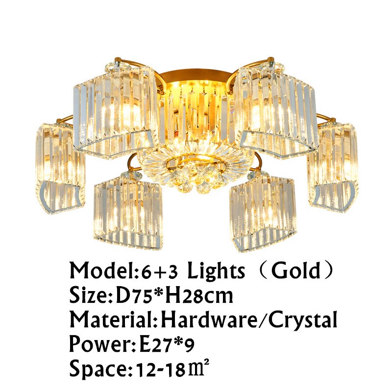Modern Ceiling Circle Crystal Chandelier