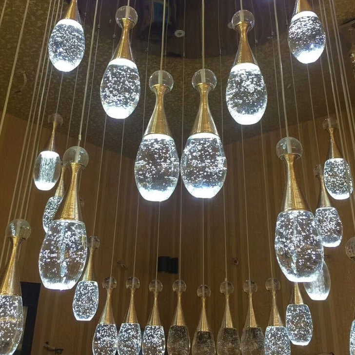 Modern Art Led Crystal Pendant Chandelier