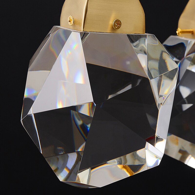 Luxury Long Diamond Crystal Ball Chandelier