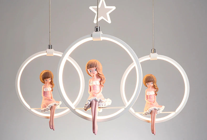 Nordic Girl Bedroom Decor Ceiling Chandelier ChandeliersLife®