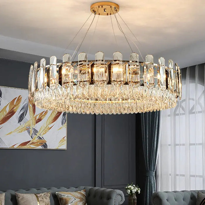 Large Crystal Chandelier