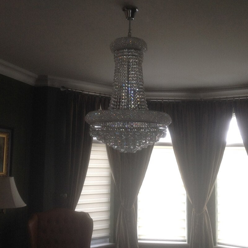 French Empire Gold Crystal Chandelier