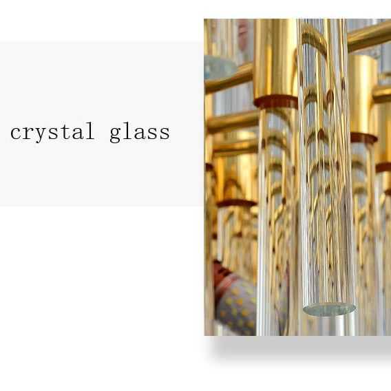 Simple Postmodern Crystal Chandelier