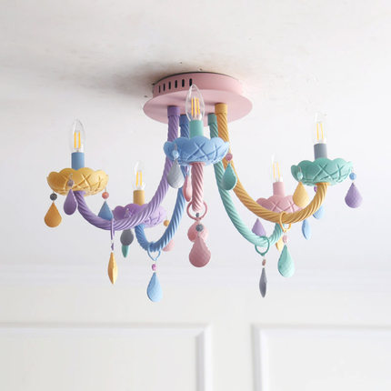 Modern Colorful Ceiling Chandelier For Kids
