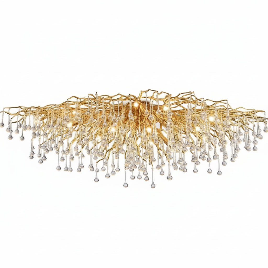Ceiling Luxury Gold Crystal LED Chandelier ChandeliersLife®