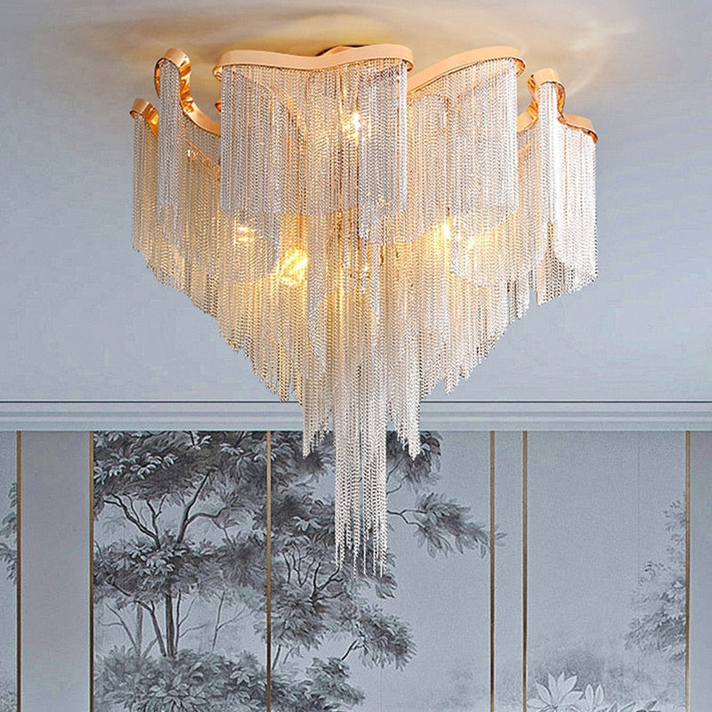 Modern Tassel Ceiling Chandelier