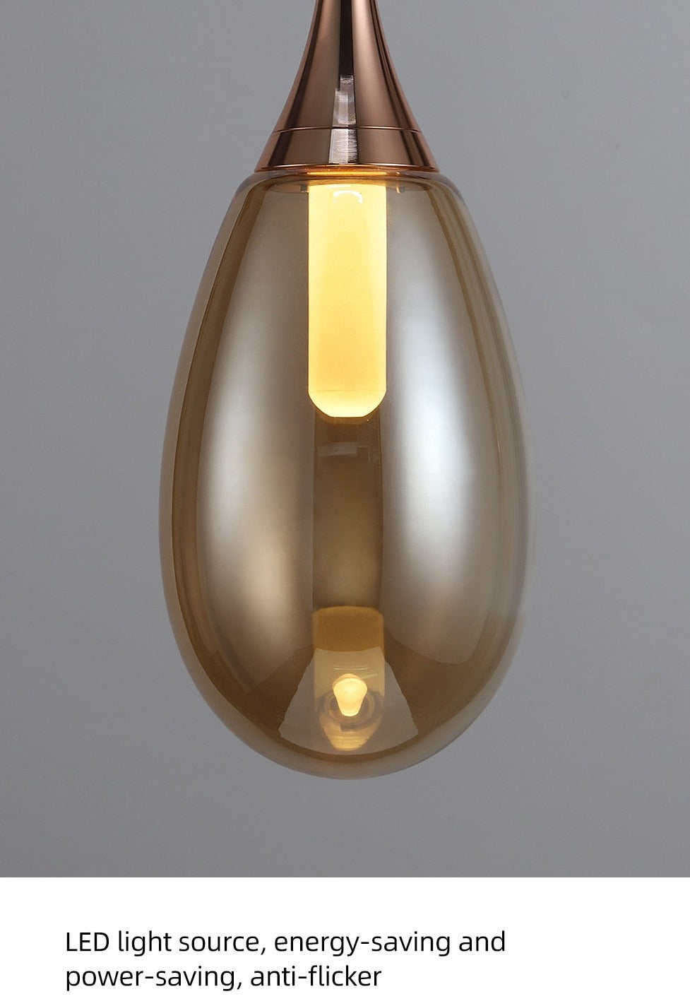 Modern Gold Glass Ball Pendant Light