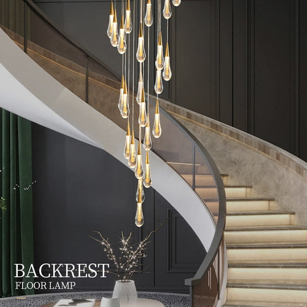 Modern Long Stair Chandelier