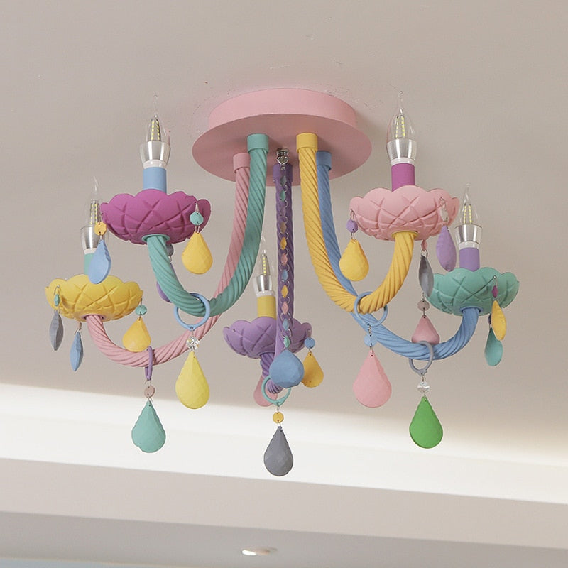 Modern Colorful Ceiling Chandelier For Kids