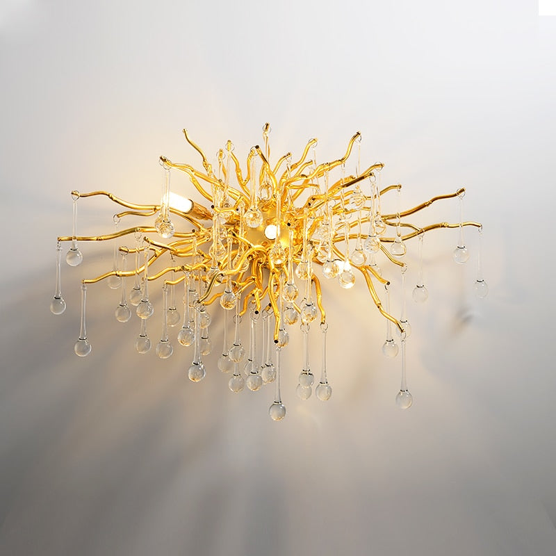 Tree Branch Luxury Crystal Wall Lamp