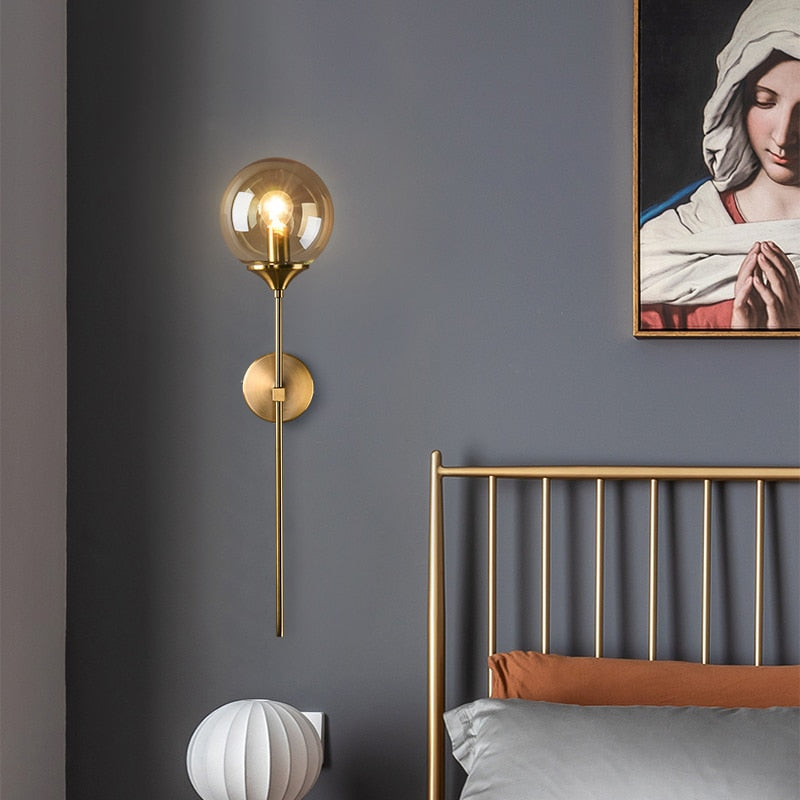 Modern Golden Sconces Round Wall Lamp