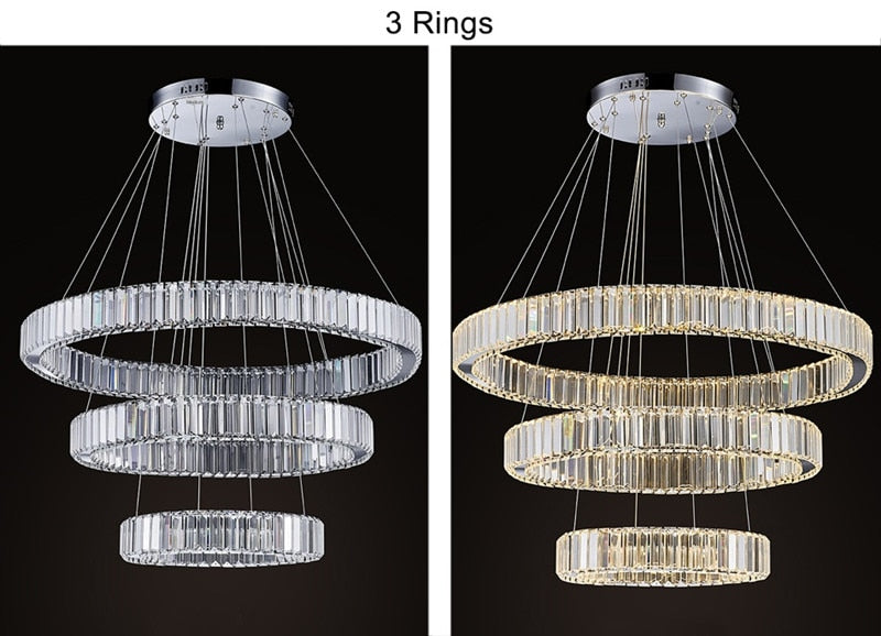 Luxury Modern Ring Crystal Chandelier