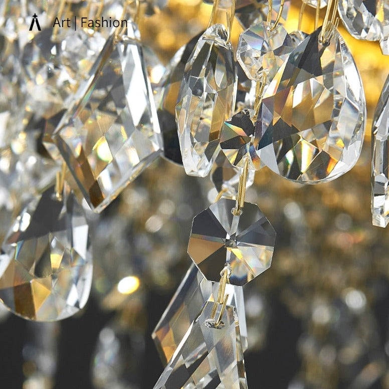 Luxury Crystal Hanging Light Round Chandelier