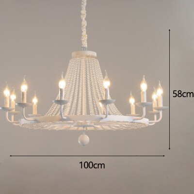 Country Candle Crystal Chandelier