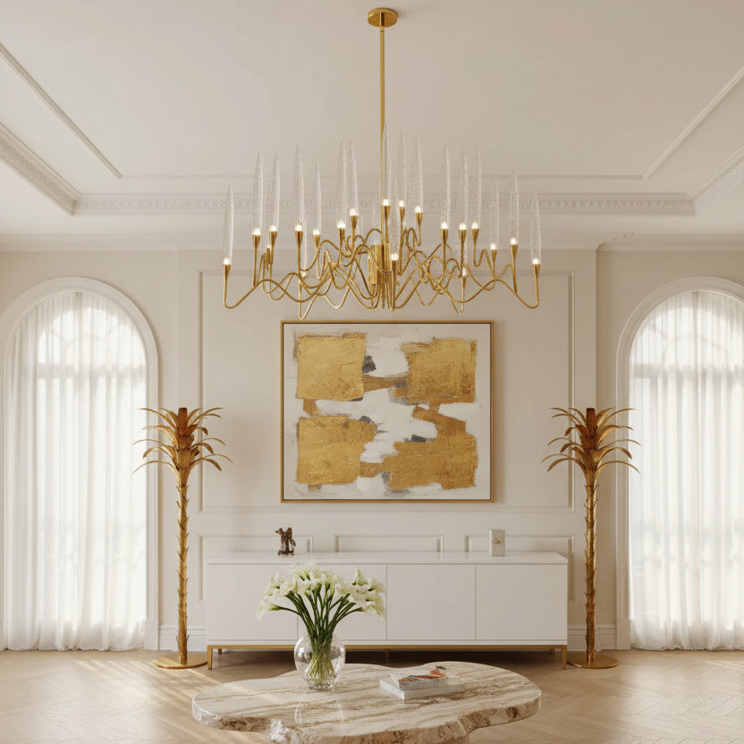 Luxury Nordic Tree Branch Candle Shaped Crystal Chandelier ChandeliersLife®
