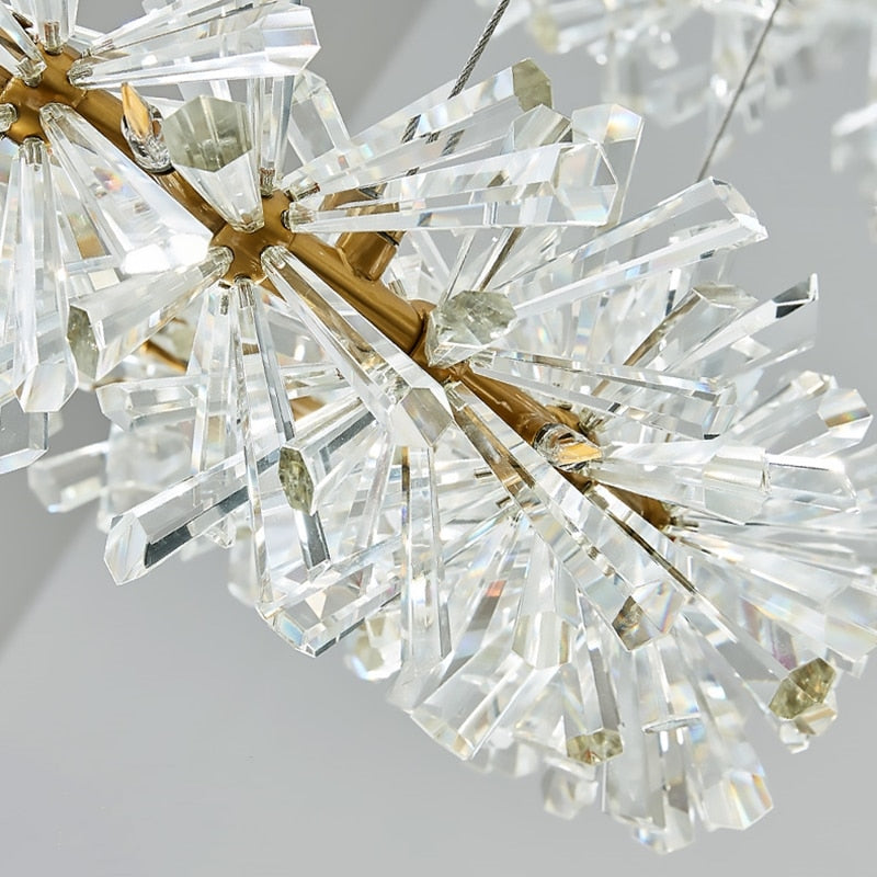 New Luxury Crystal Flower Chandelier