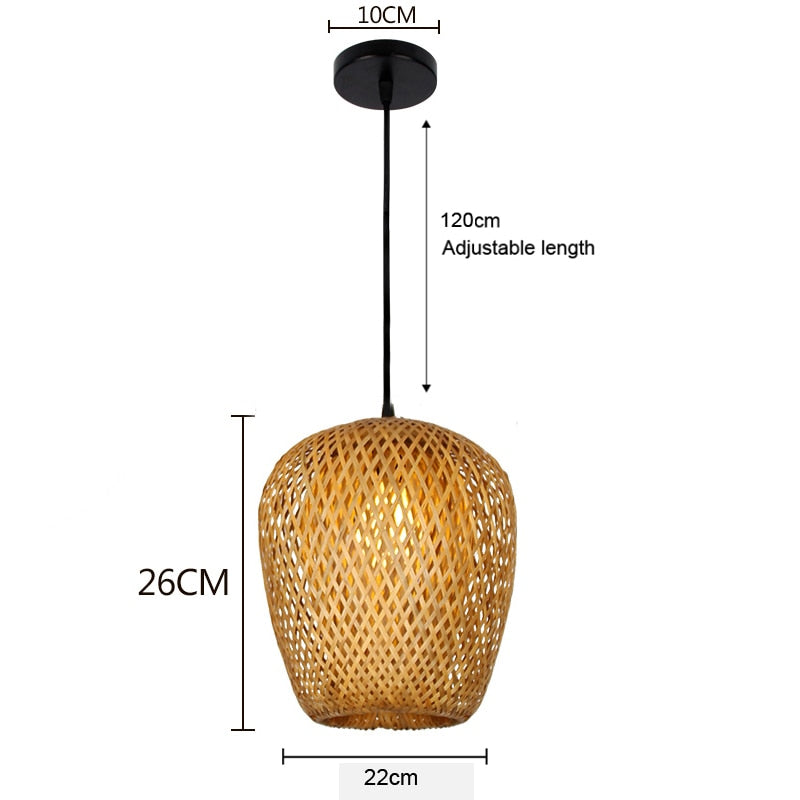 Chinese Style Weaving Hanging Lamps