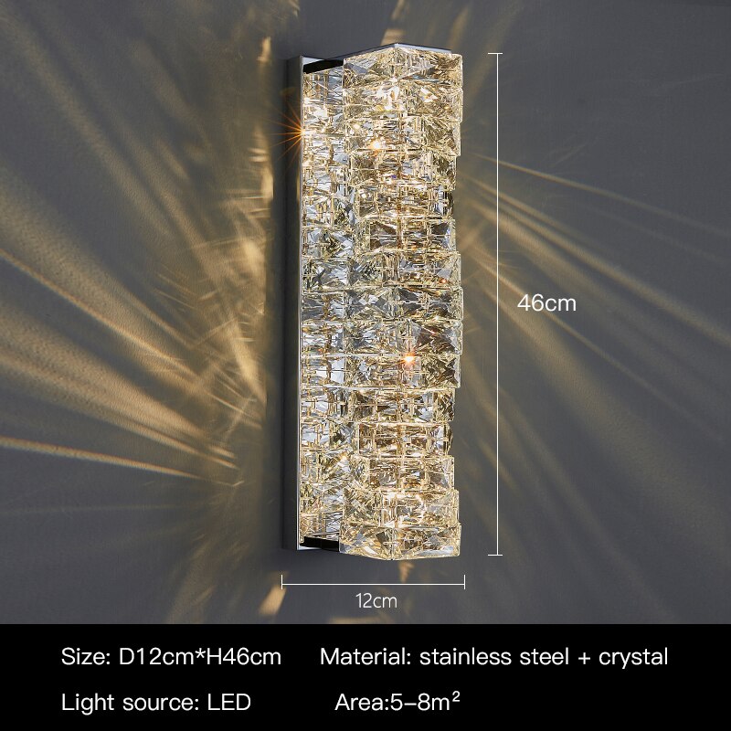 Modern Luxury Crystal Wall Lamp