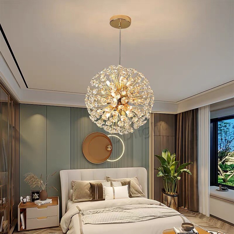 Modern Luxury Ball Crystal Hanging Light