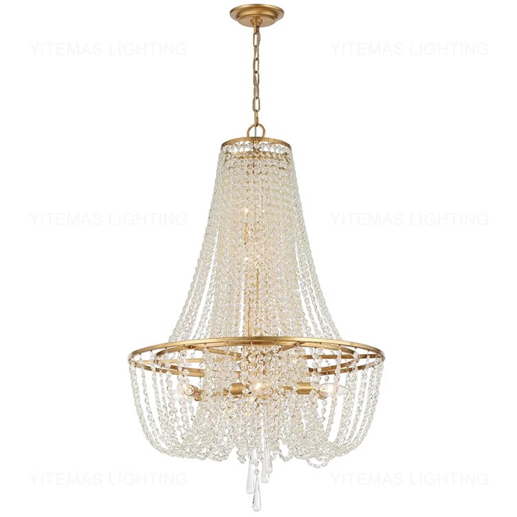 French Hanging Crystal Chandelier