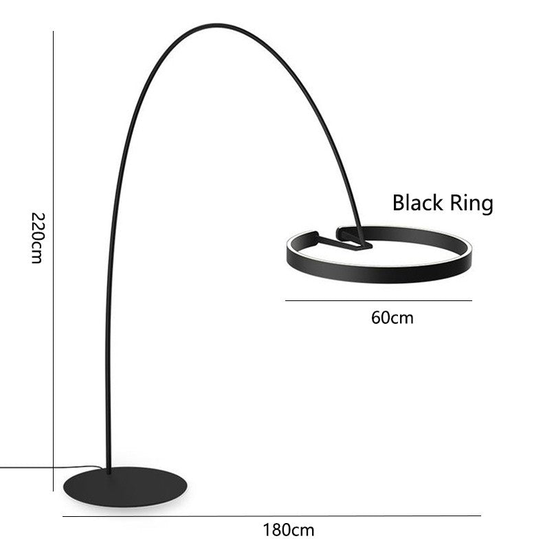 LED Light Round Rings Style Floor Lamp