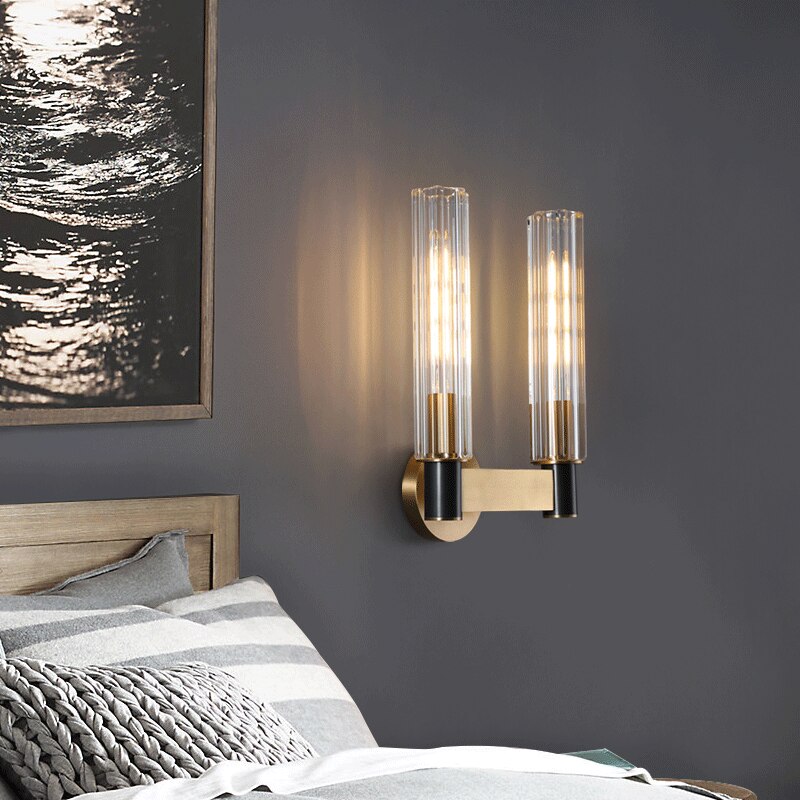 Postmodern Designer Brass LED Wall Lamp