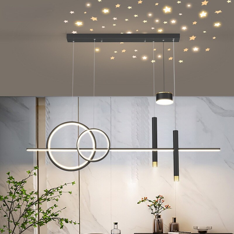 New LED Stars Projection Chandelier