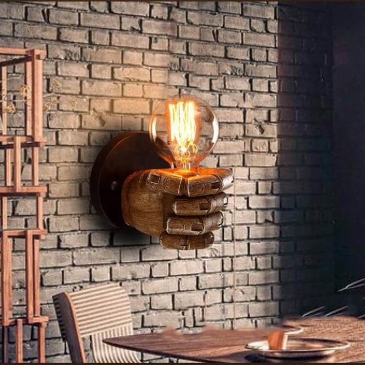 Hand Shaped One Wall Light Lamp