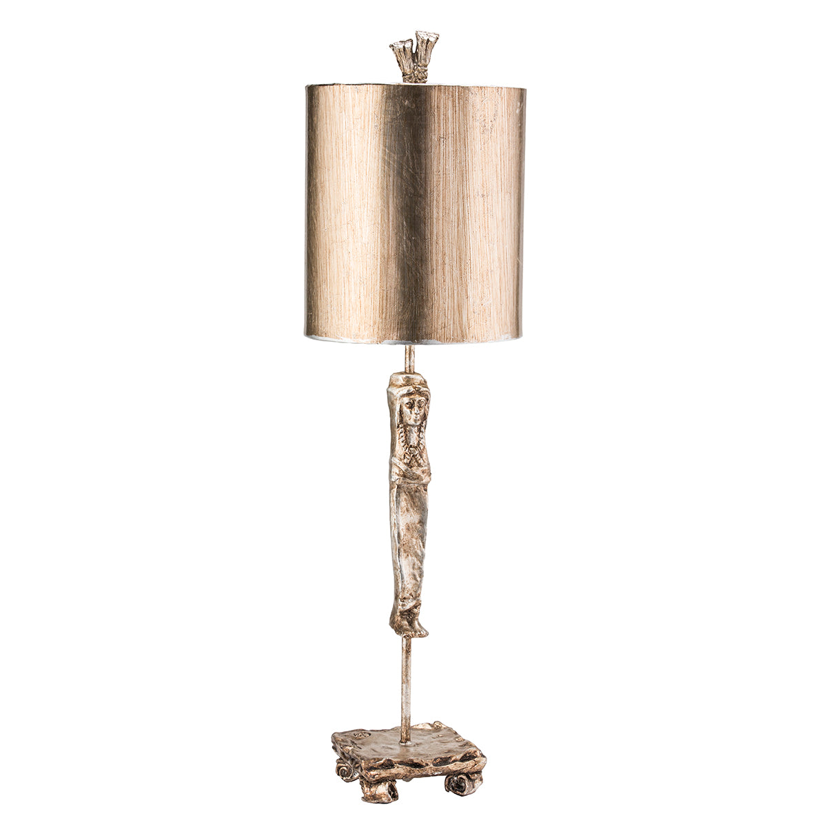 Caryatid Table Lamp - Silver