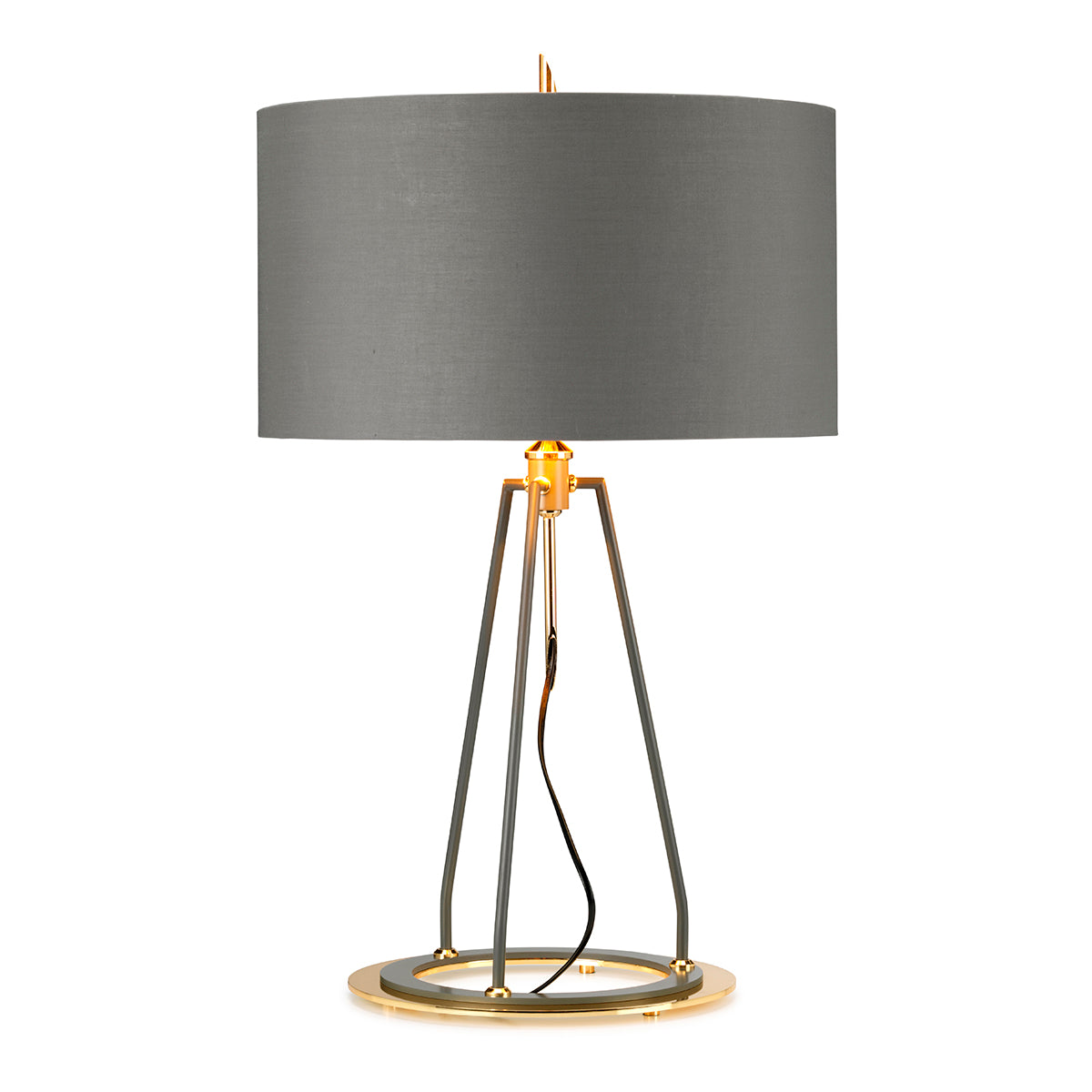 Ferrara Table Lamp - Grey and Polished Gold